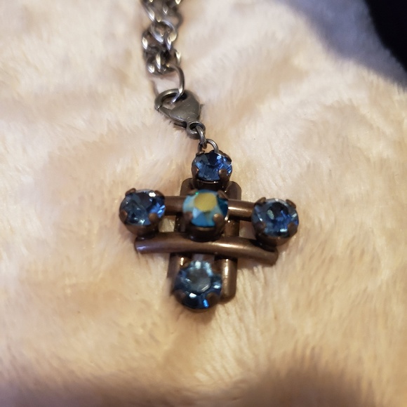 Sabika STARBURST pendant (denim blue cross) - Picture 2 of 3